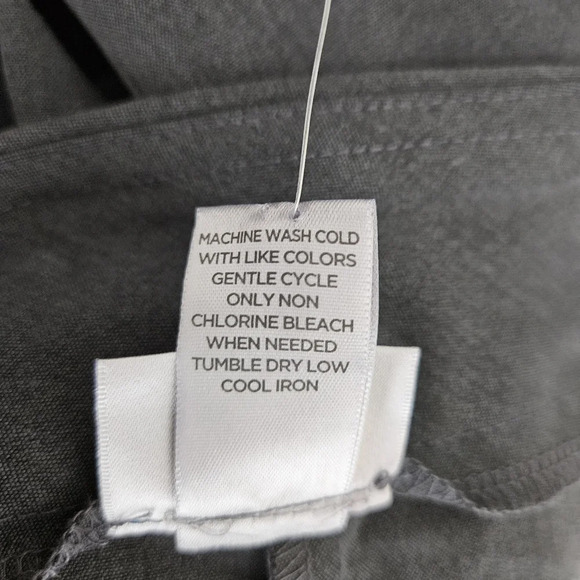 Avenue Straight Leg Dress Pants Gray Pull On Tummy Control High Rise 26 Tall - Picture 9 of 9